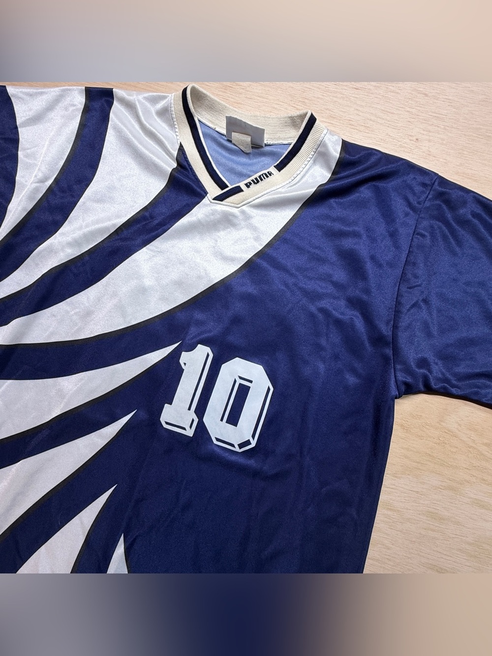 Vintage 1990s University of Pittsburgh Panthers Game-Used Soccer Jersey #10 puma